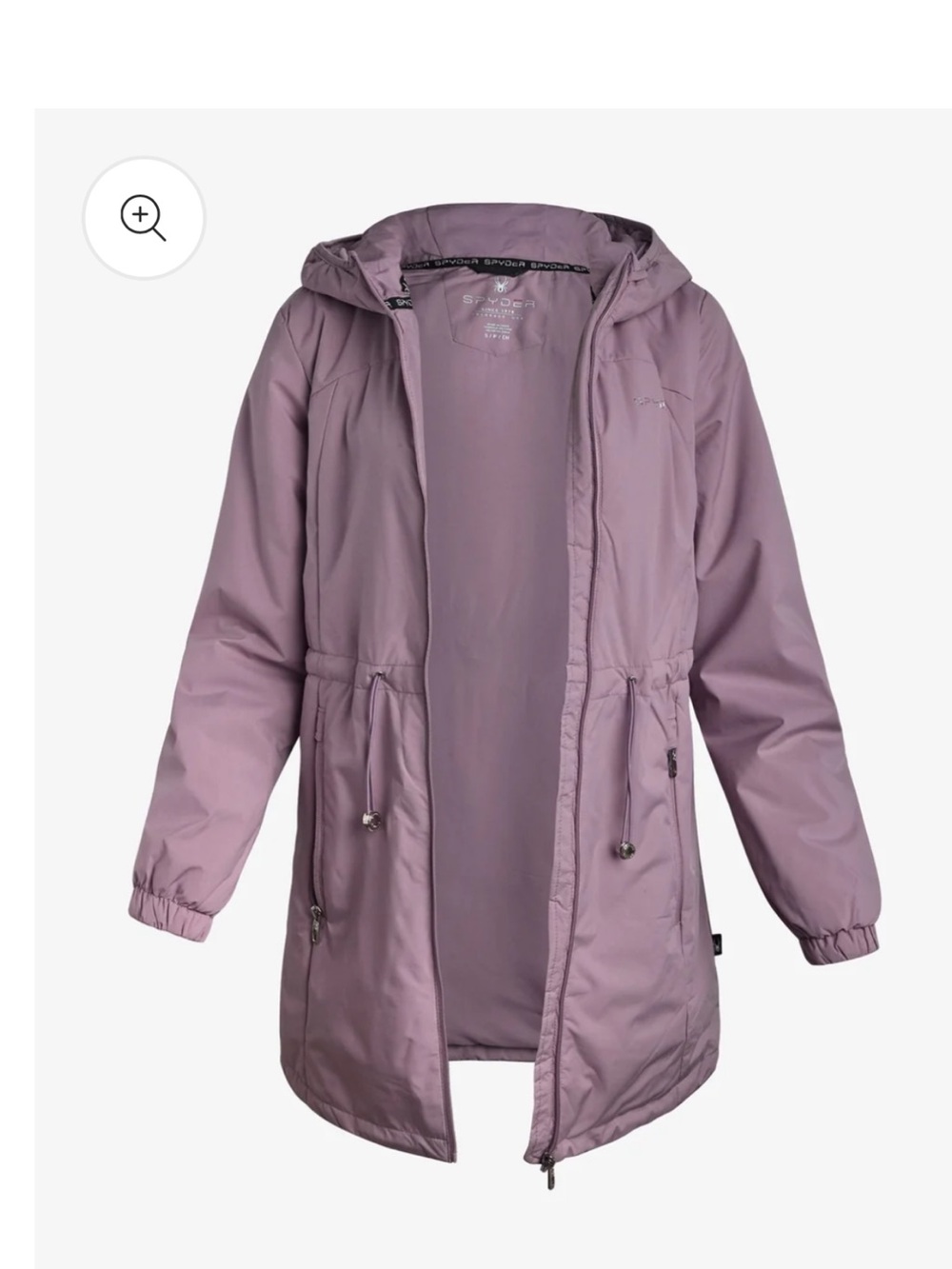 Spyder WOMEN'S LONG SPYDER LITE JACKET IN DUSTY GRAPE NWT